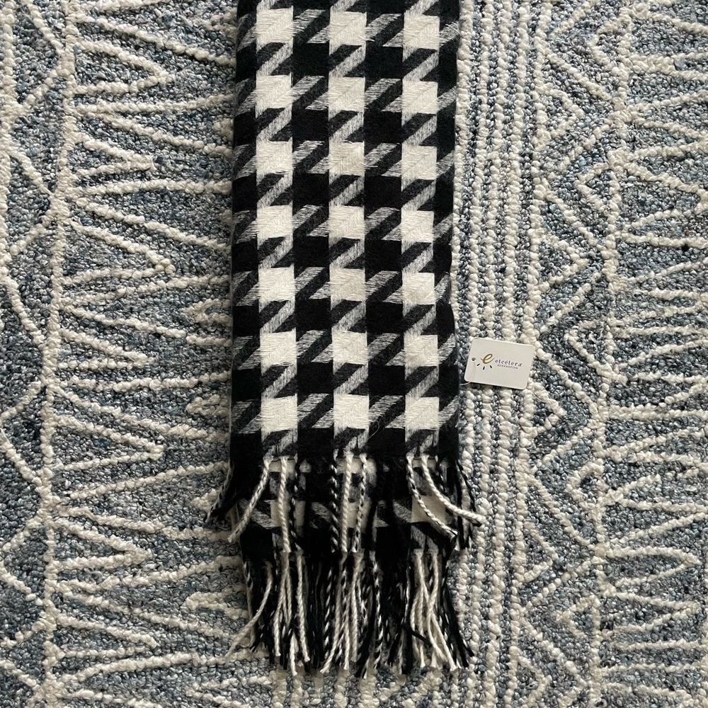 Cozy checkered scarf